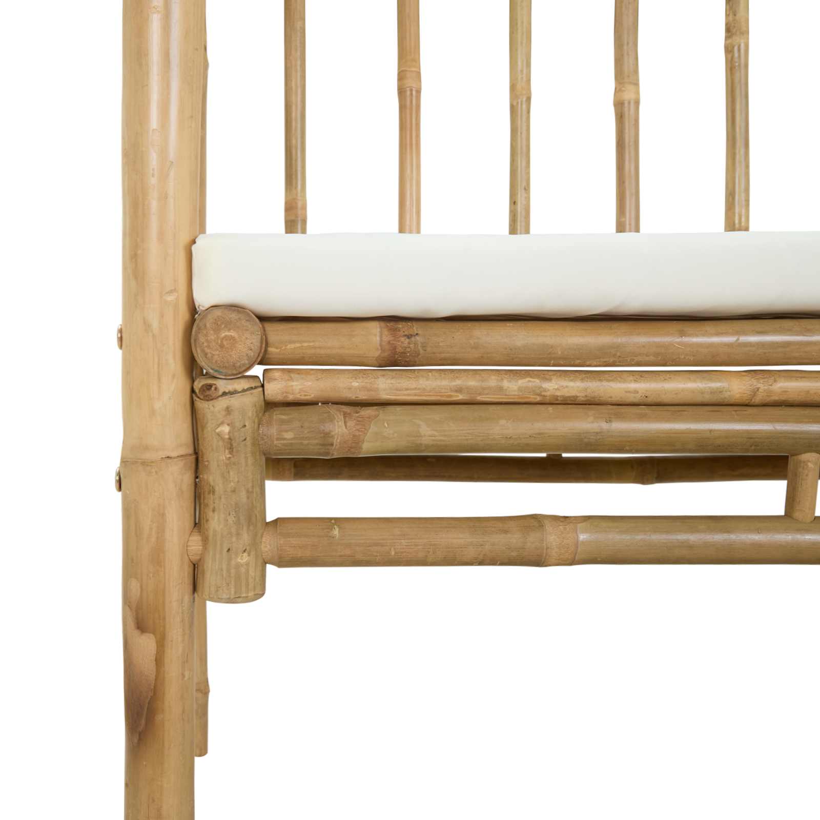 Gartenbogen mit Bank Natur 115 x 50 x 205 cm Bambus