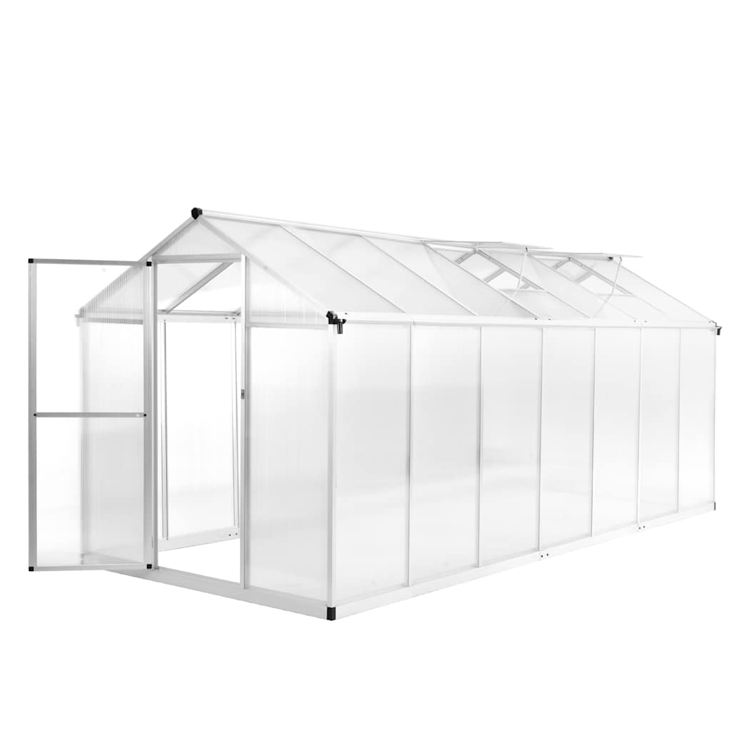 Gewächshaus Aluminium 302x190x195 cm 11,19 m³