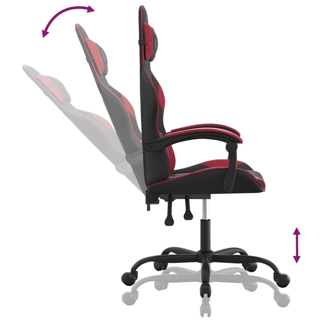 Gaming-Stuhl Schwarz und Golden Kunstleder