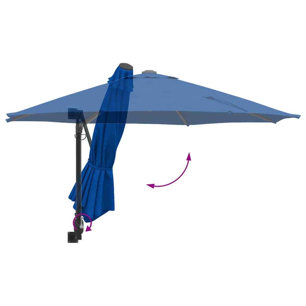 Garten-Sonnenschirm Sand 248 x 248 x 148 cm Polyester und Stahl
