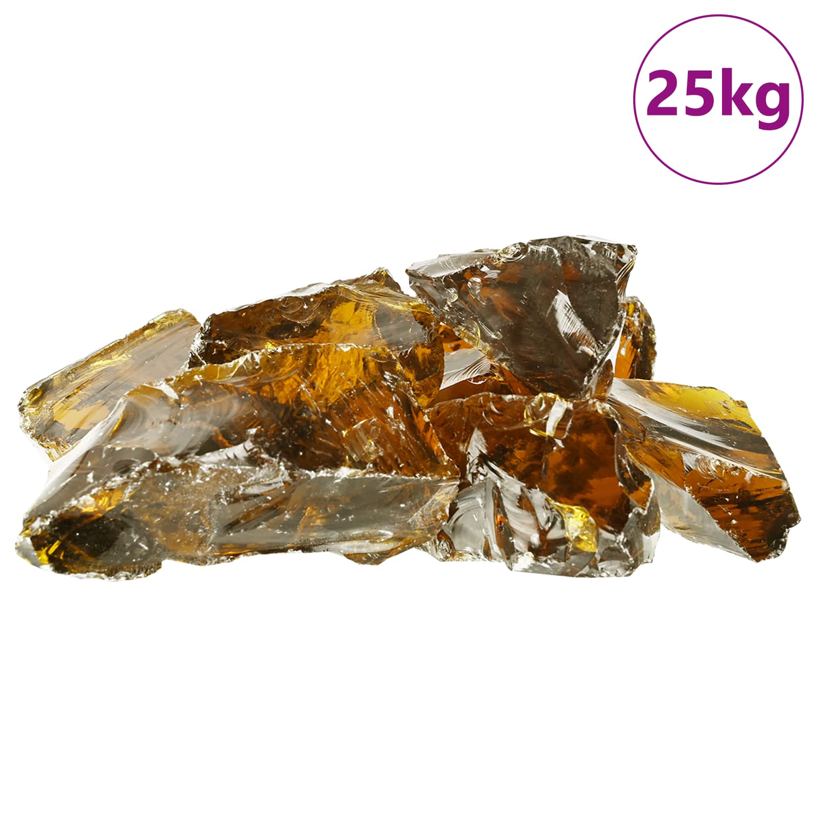Gabionensteine aus Glas Grün 60-120 mm 25 kg