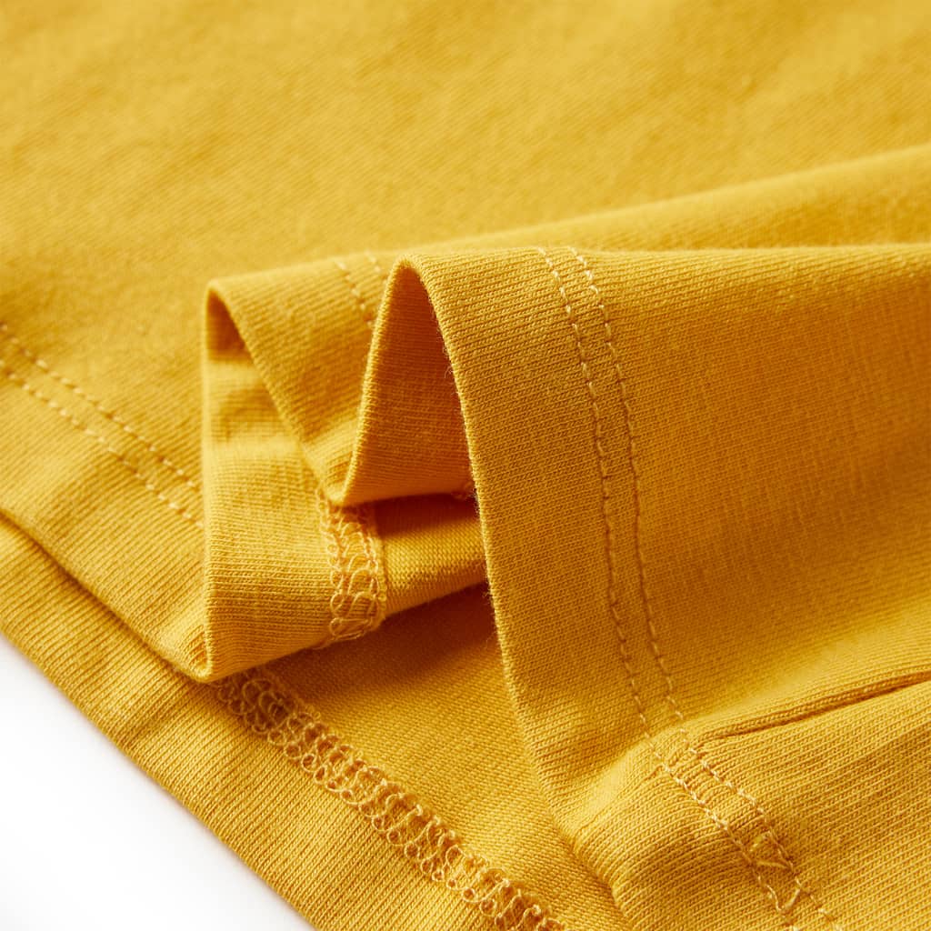 Kinder-Langarmshirt Dunkles Ocker 116