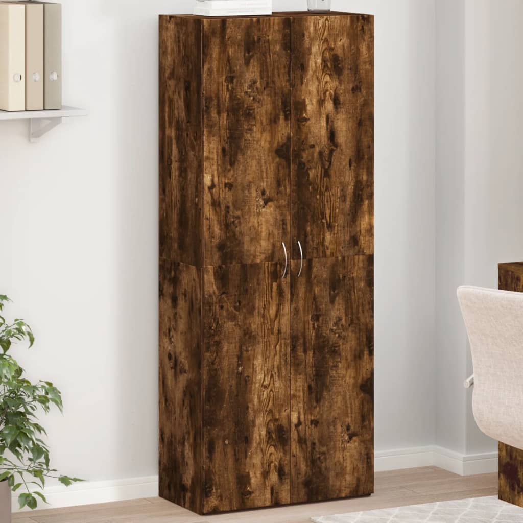 Aktenschrank Weiß 60x32x153 cm Holzwerkstoff