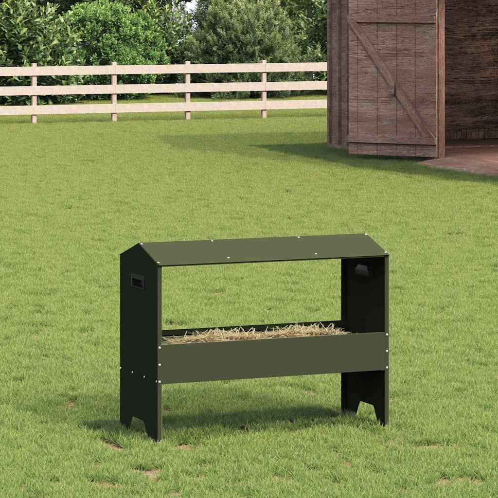 Futtertröge für Nutztiere Schwarz 79 x 35 x 62 cm
