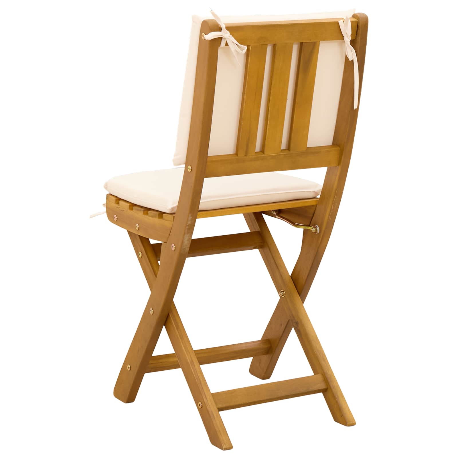Außen Bistro-Stühle 6 pcs Natur Massivholz Akazie