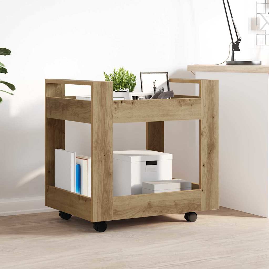 Bürowagen Weiß 60x45x60 cm Holzwerkstoff