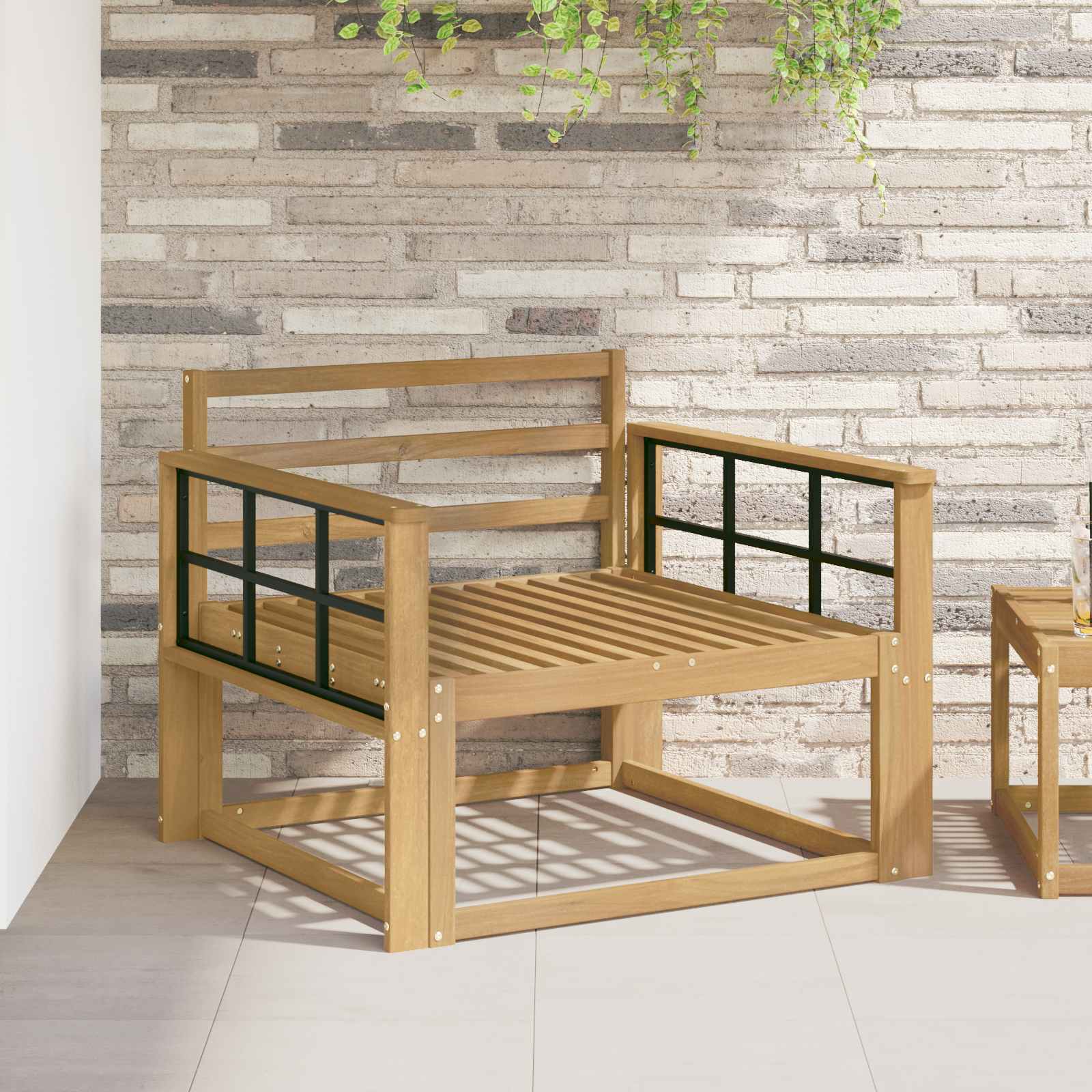 Outdoor Mittelsofa Natur