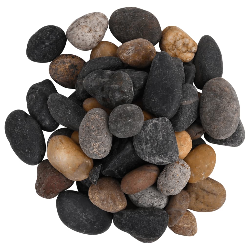 Polierte Kiesel 10 kg Mehrfarbig 2-5 cm