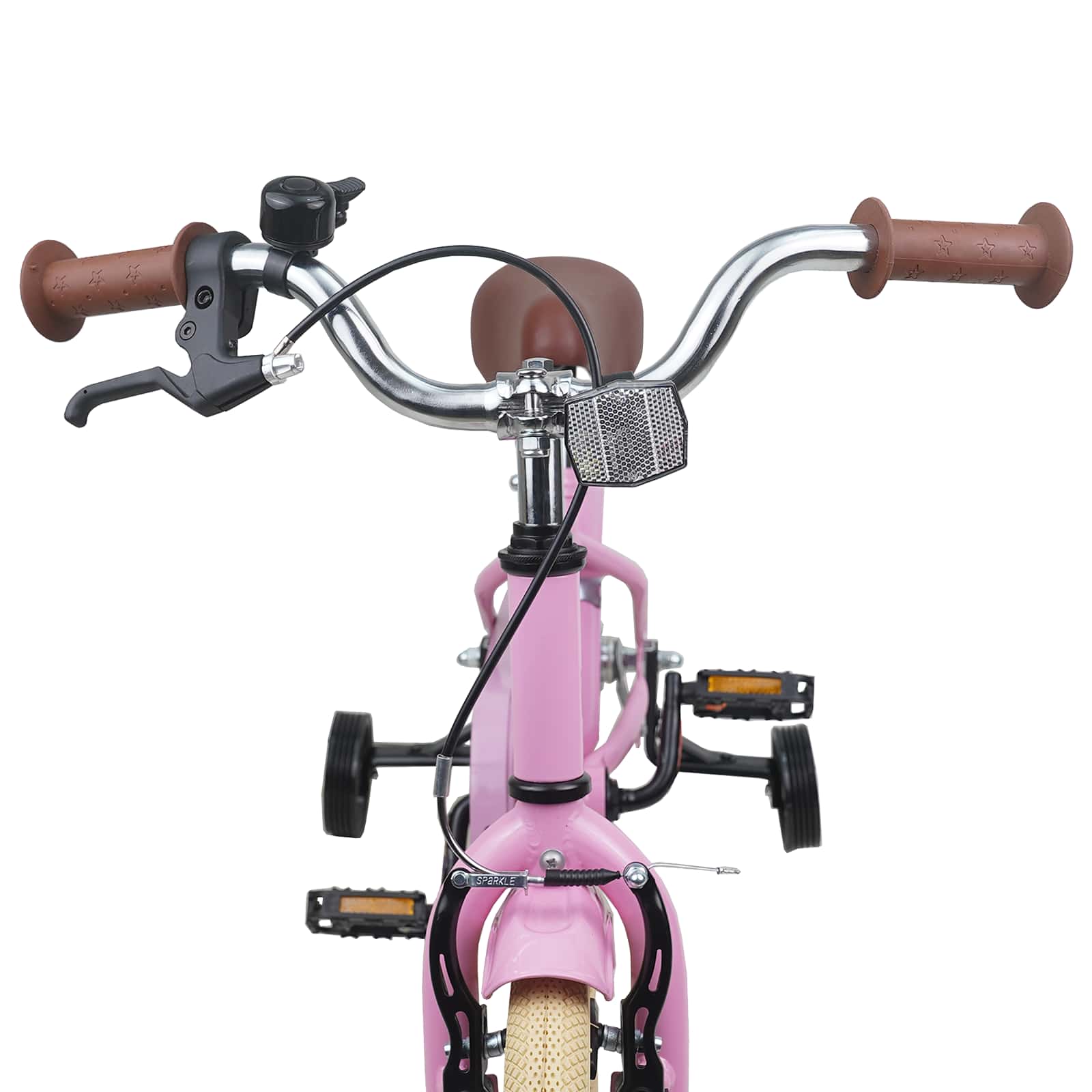 Kinderfahrrad 12 Zoll für 2-4 Jahre alt Hellrosa