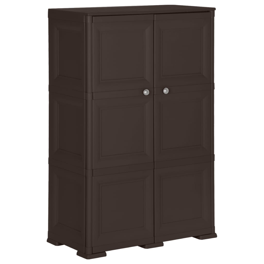 Kunststoffschrank 79x43x125 cm Holzdesign Vanilleeis