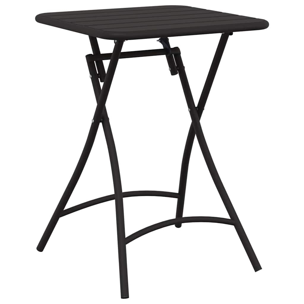 Bistrotisch Weiß 55 x 55 x 72,5 cm Pulverbeschichteter Stahl
