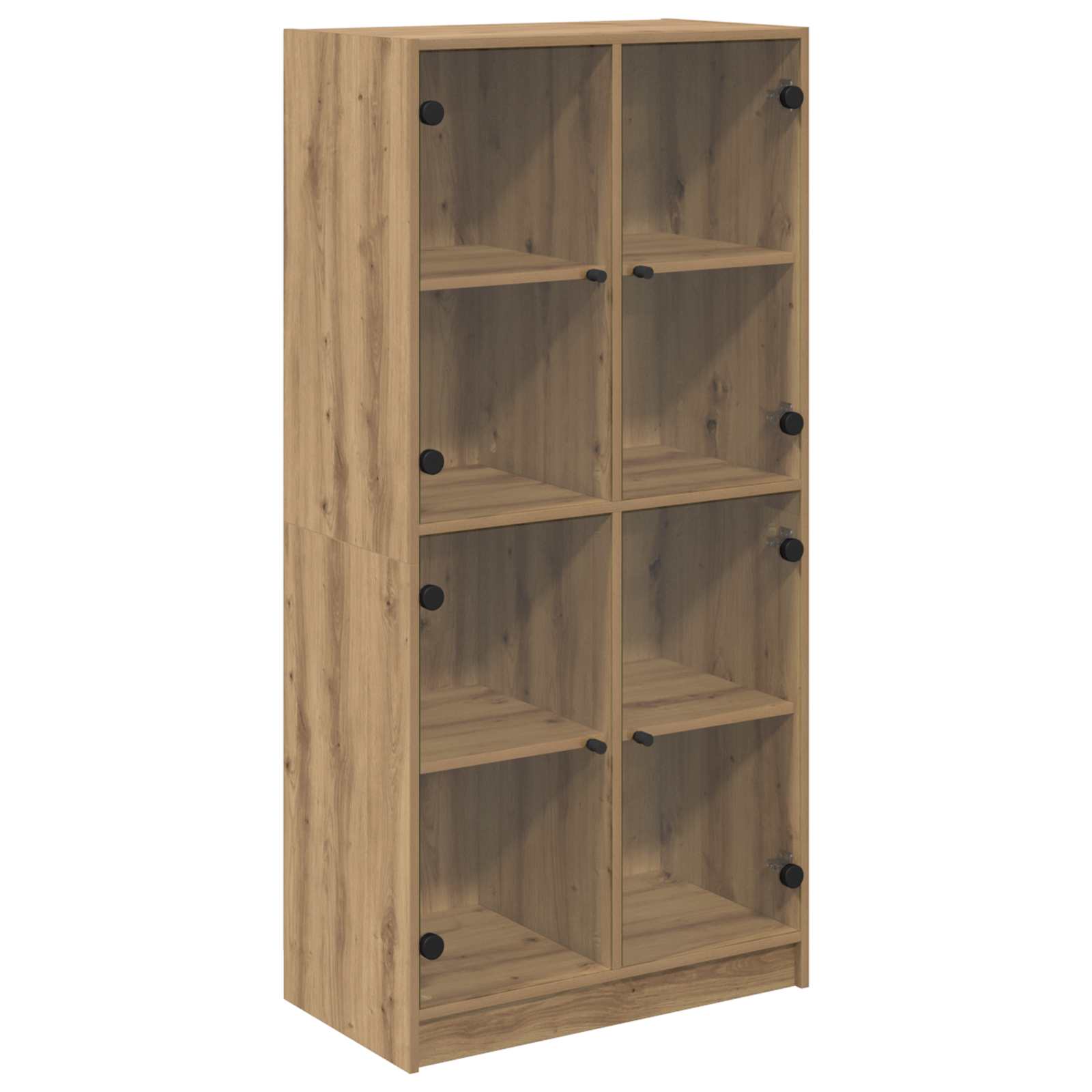 Bücherschrank mit Türen Weiß 136x37x142 cm Holzwerkstoff