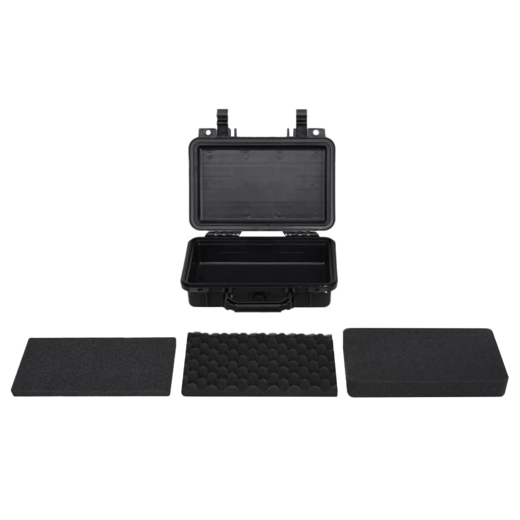 Koffer für Flugreise Tragbar Schwarz 46,5x21,5x17,5 cm PP