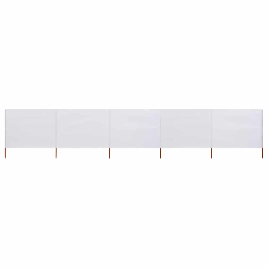 3-teiliges Windschutzgewebe 400 x 120 cm Weiß