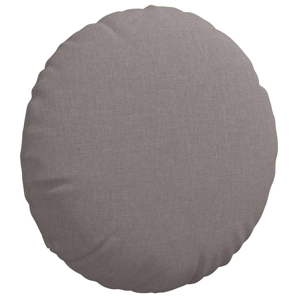 Sitzkissen 2 pcs Hellgrau Ø30 x 13 cm Stoff