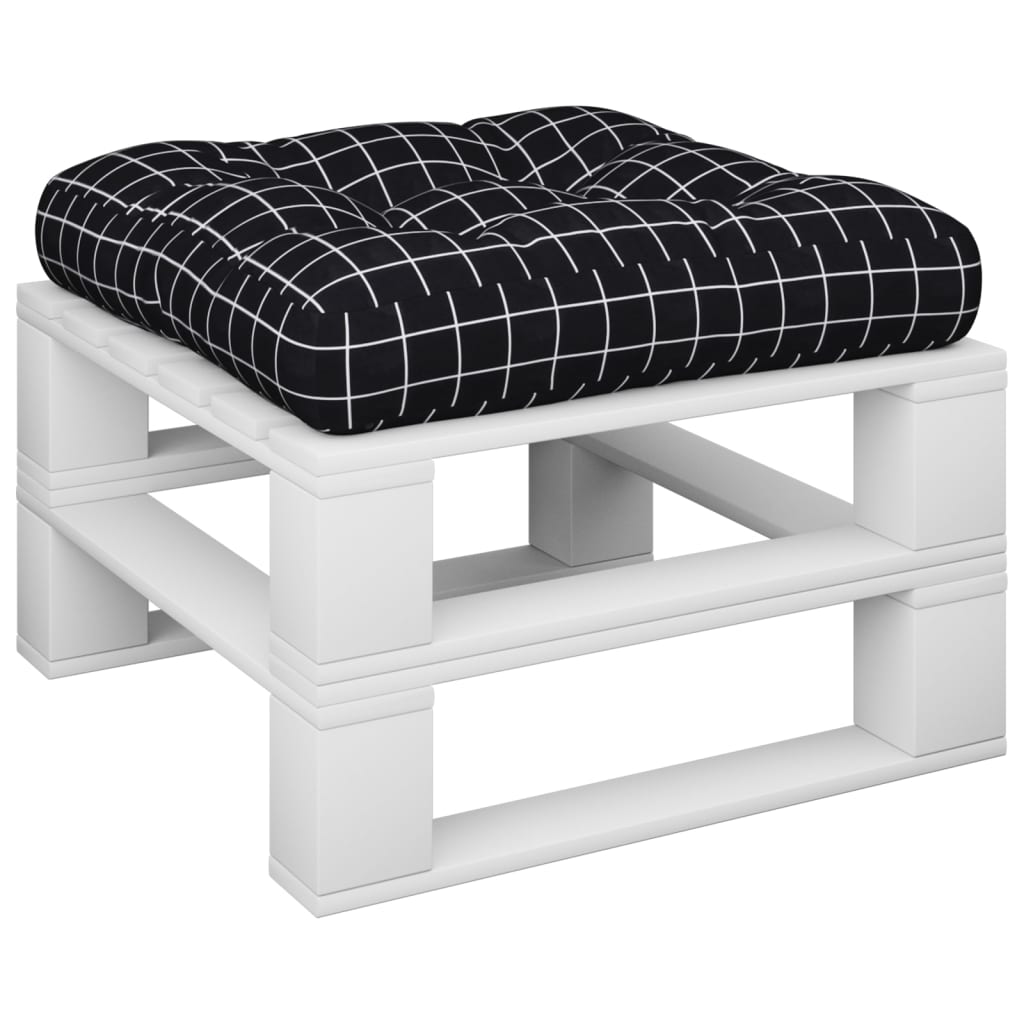 Palettenkissen Anthrazit 50x50x12 cm Stoff