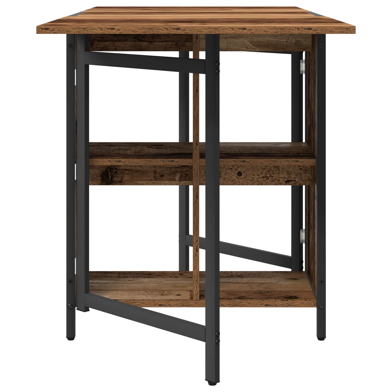 Esstisch 144 x 60 x 75 cm Holzwerkstoff Schwarze Eiche