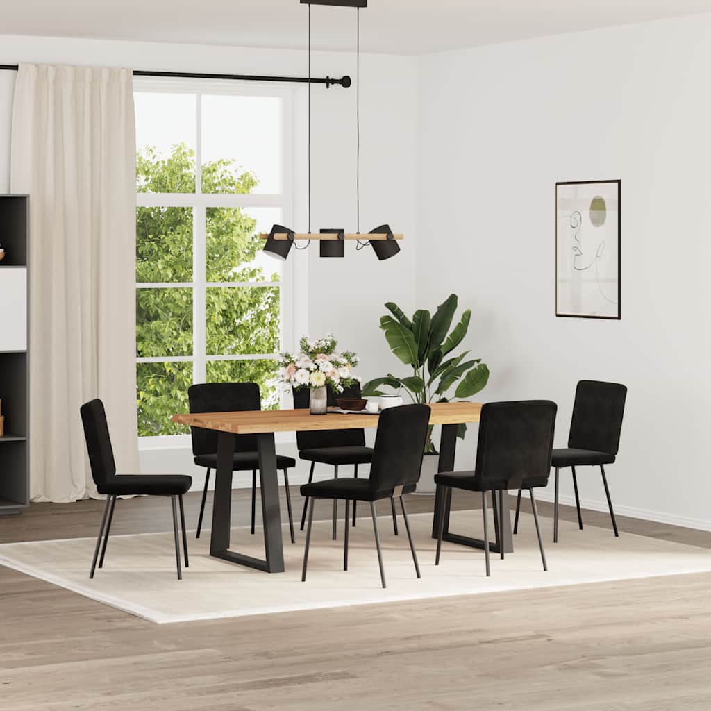 Esszimmerstühle 2 Stk. Hellgrau Samt
