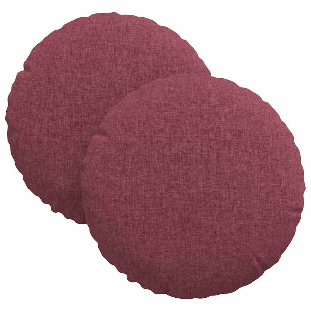 Sitzkissen 2 pcs Hellgrau Ø30 x 13 cm Stoff