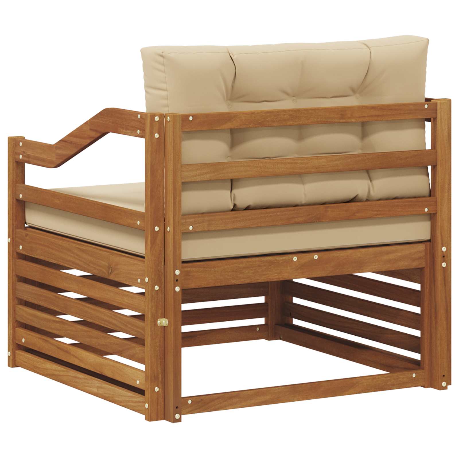 2 Stück Outdoor-Sofa Natur