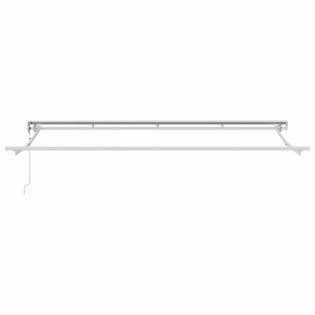 Markisenrahmen Verstellbar Weiß 2,5 x 2 m Stahl