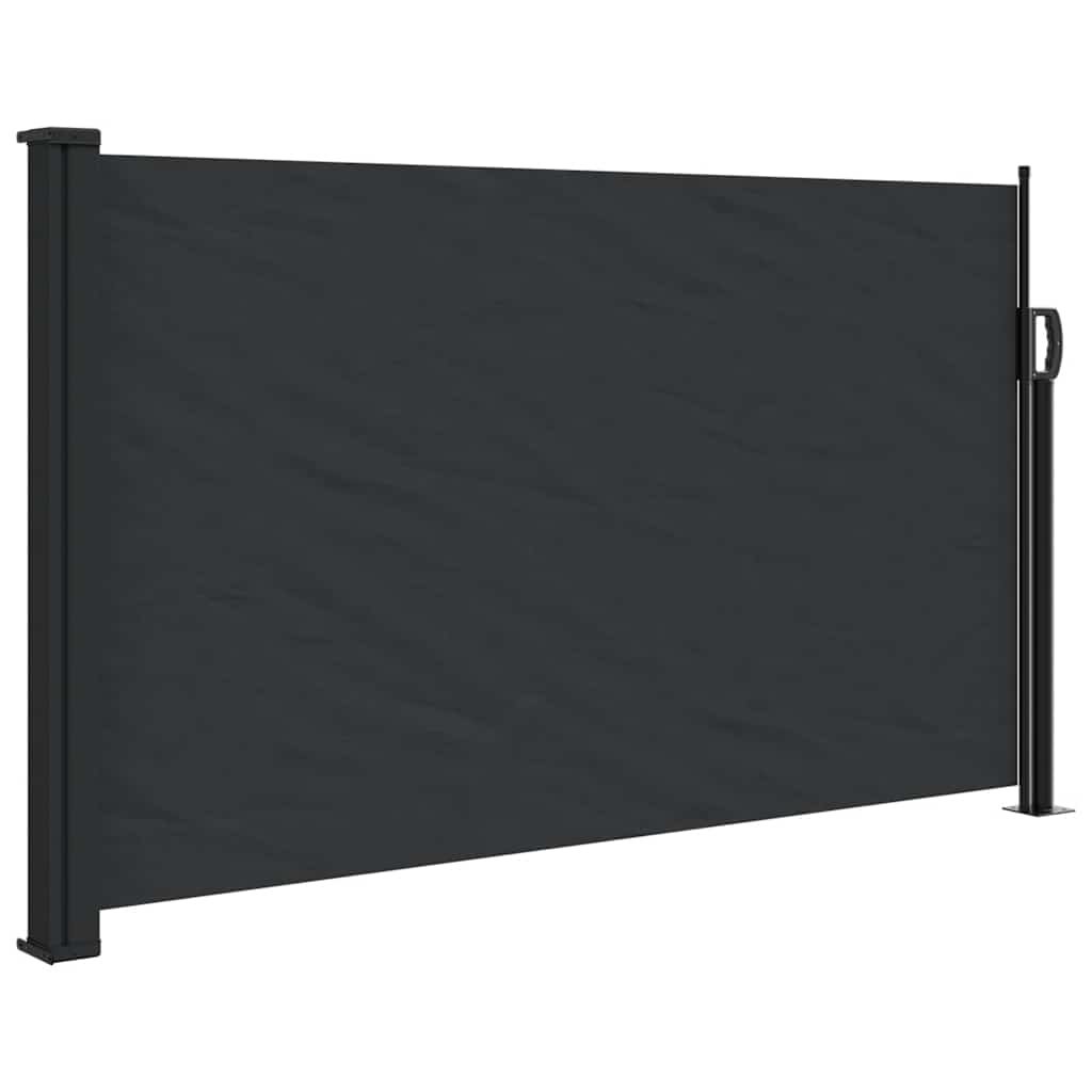 Seitenmarkise Ausziehbar Schwarz 100x300 cm