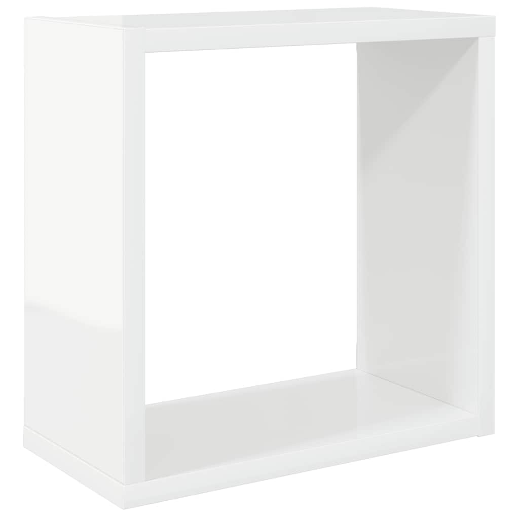 Würfelregale 2 Stk. Weiß 30x15x30 cm