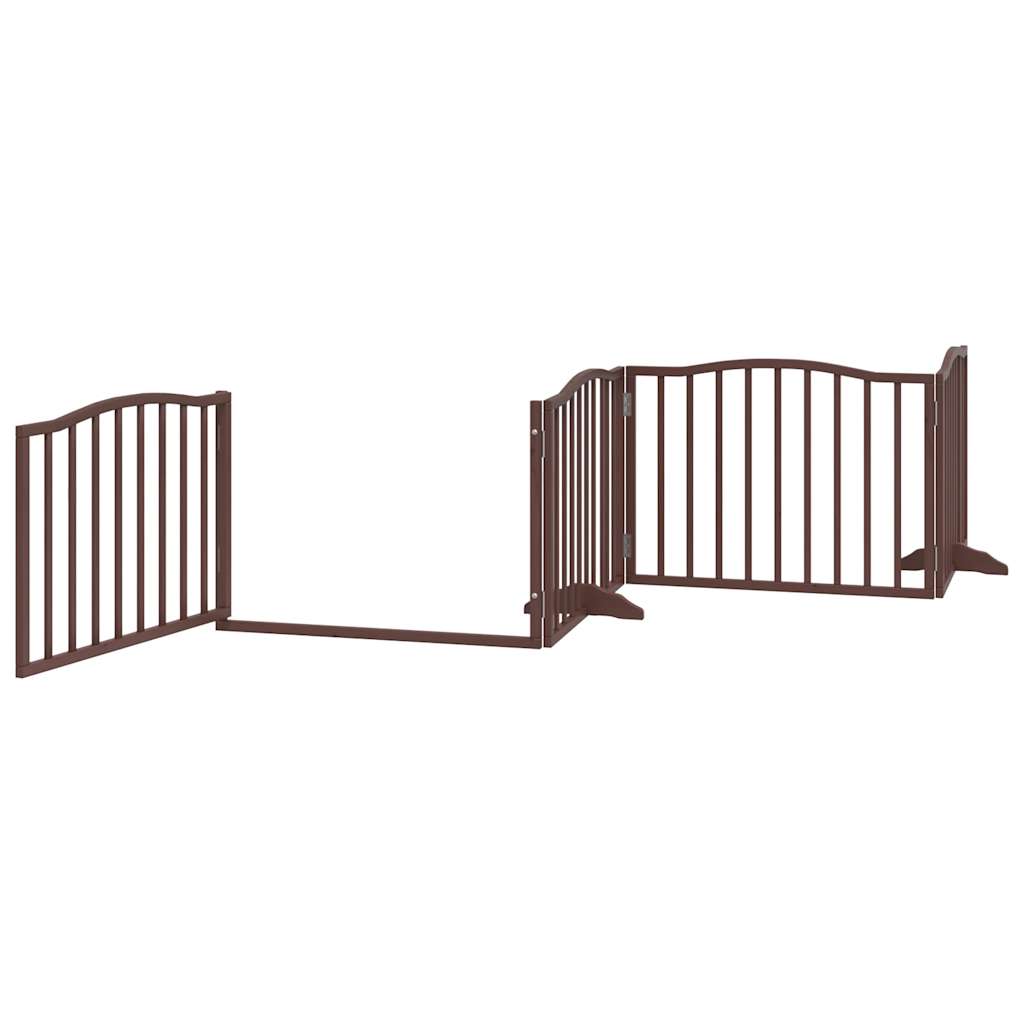 3-tlg. Hundetor Faltbar 150 cm Pappelholz