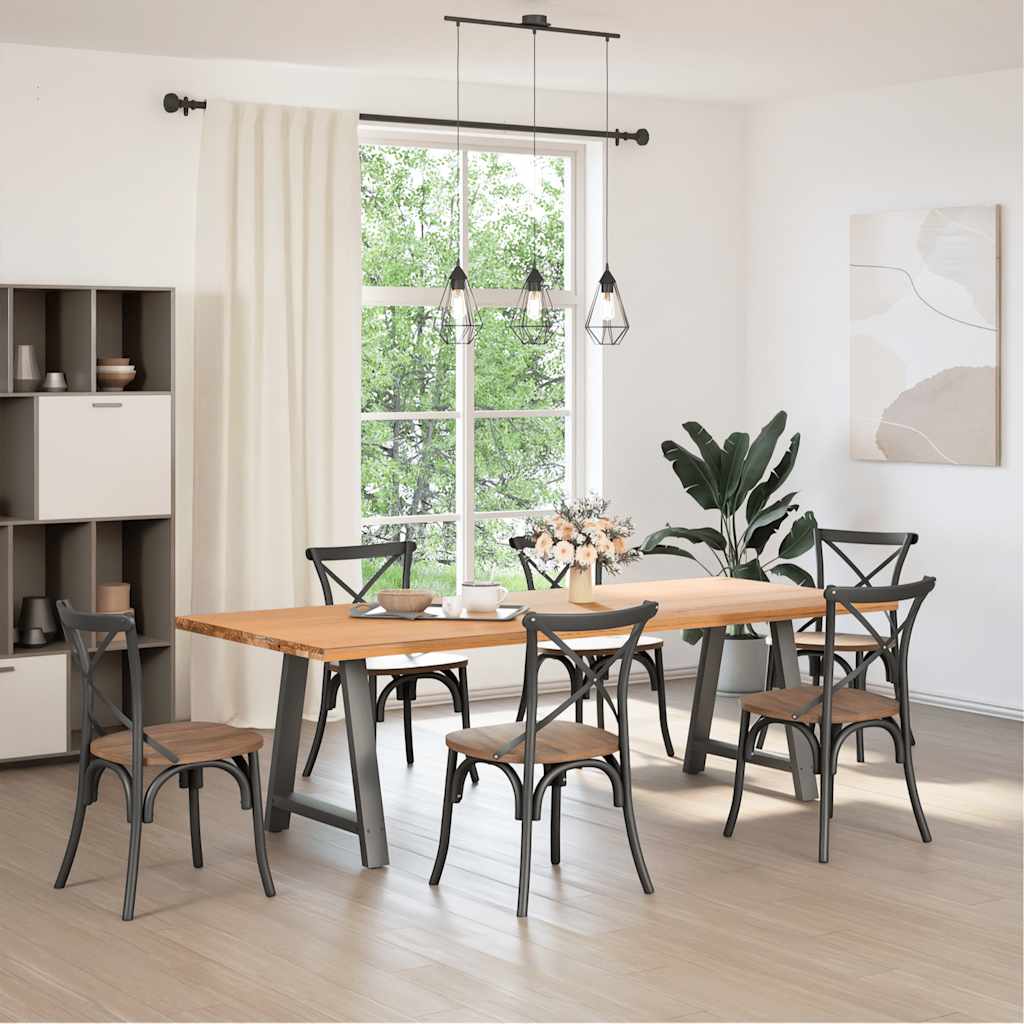 Couchtischbeine A-Form 2 Stk. 30x(30-31) cm Stahl