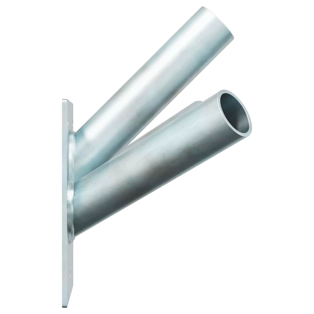 Fahnen Pole Holde Schwarz 10,5 x 7,5 x 0,25 cm Stahl