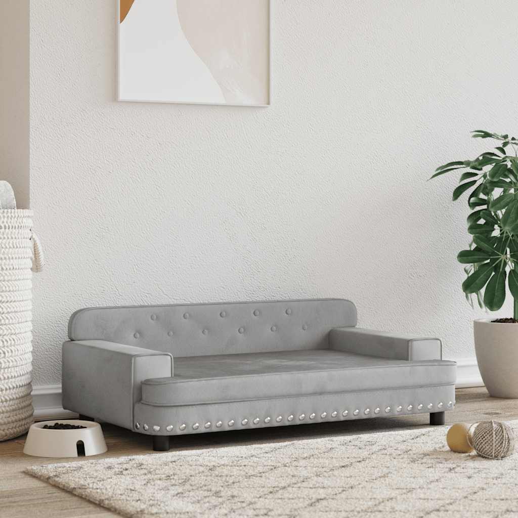 Hundebett Rosa 90x53x30 cm Samt