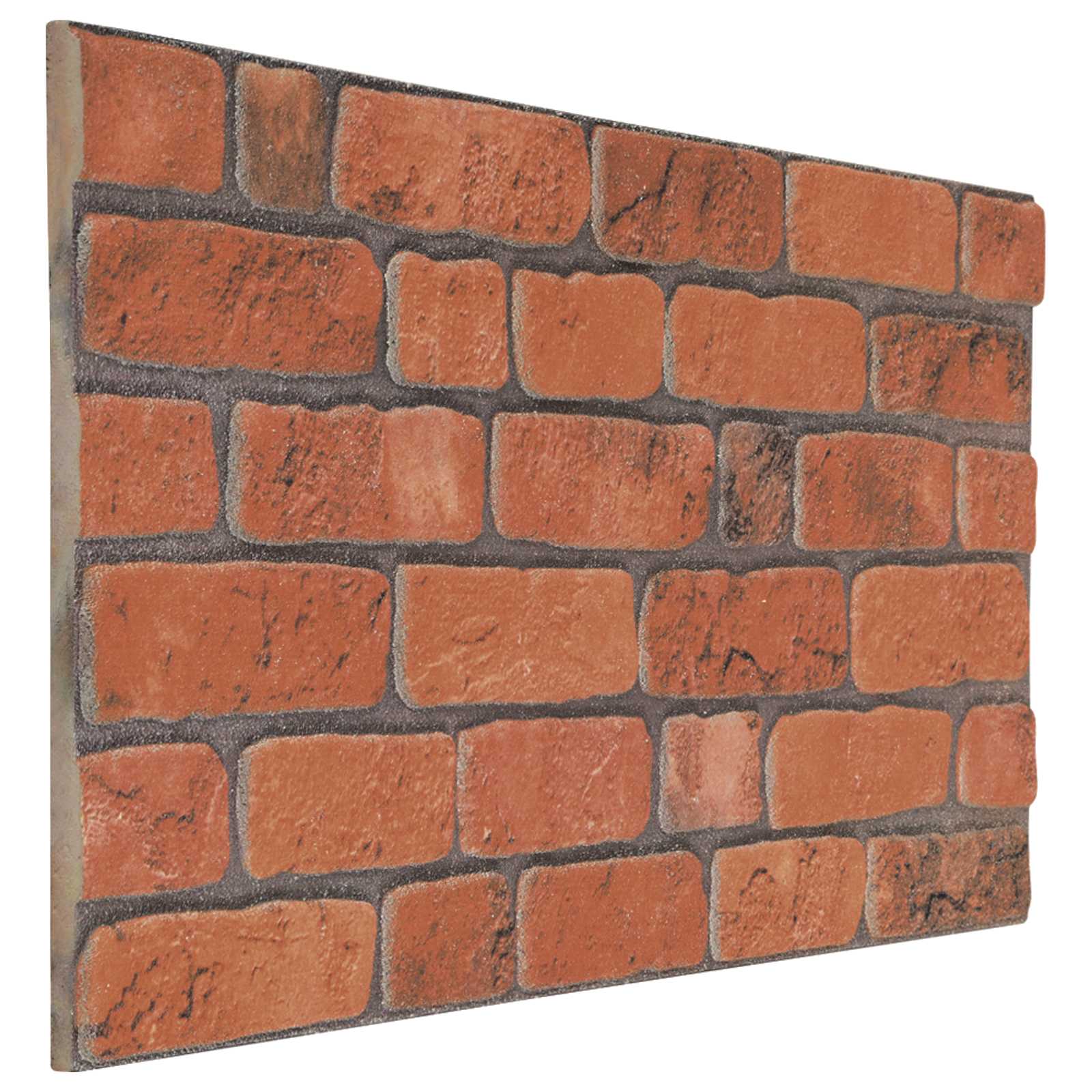 Wandpaneele 10 pcs Ziegel 100 x 50 cm EPS-Schaum