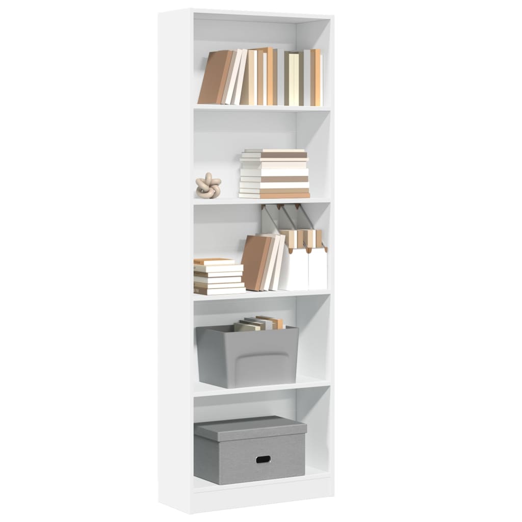 Bücherregal Weiß 40x24x75 cm Holzwerkstoff