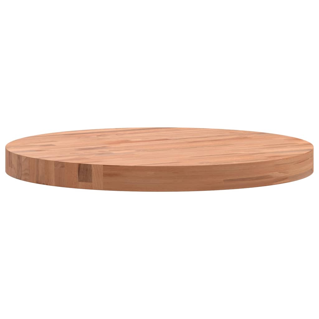 Tischplatte Ø30x1,5 cm Rund Massivholz Buche