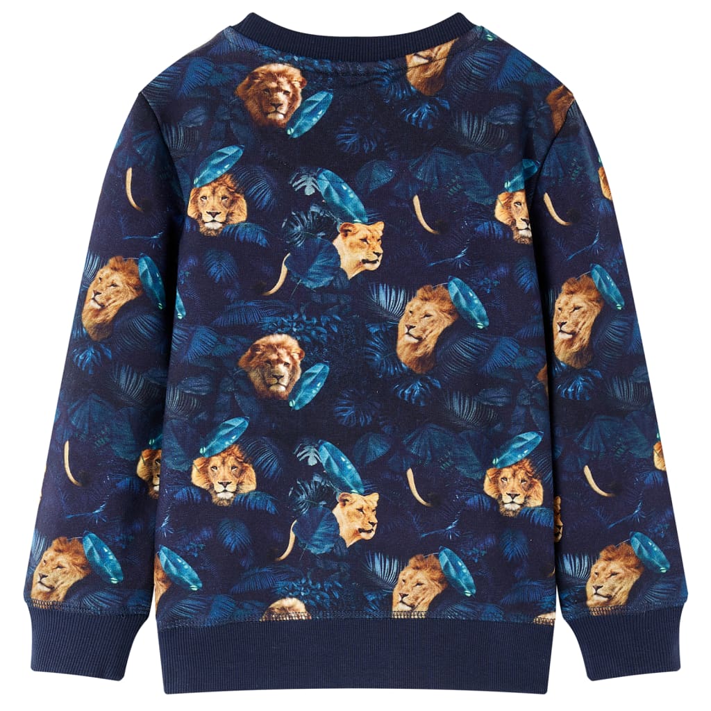 Kinder-Sweatshirt Marineblau 140