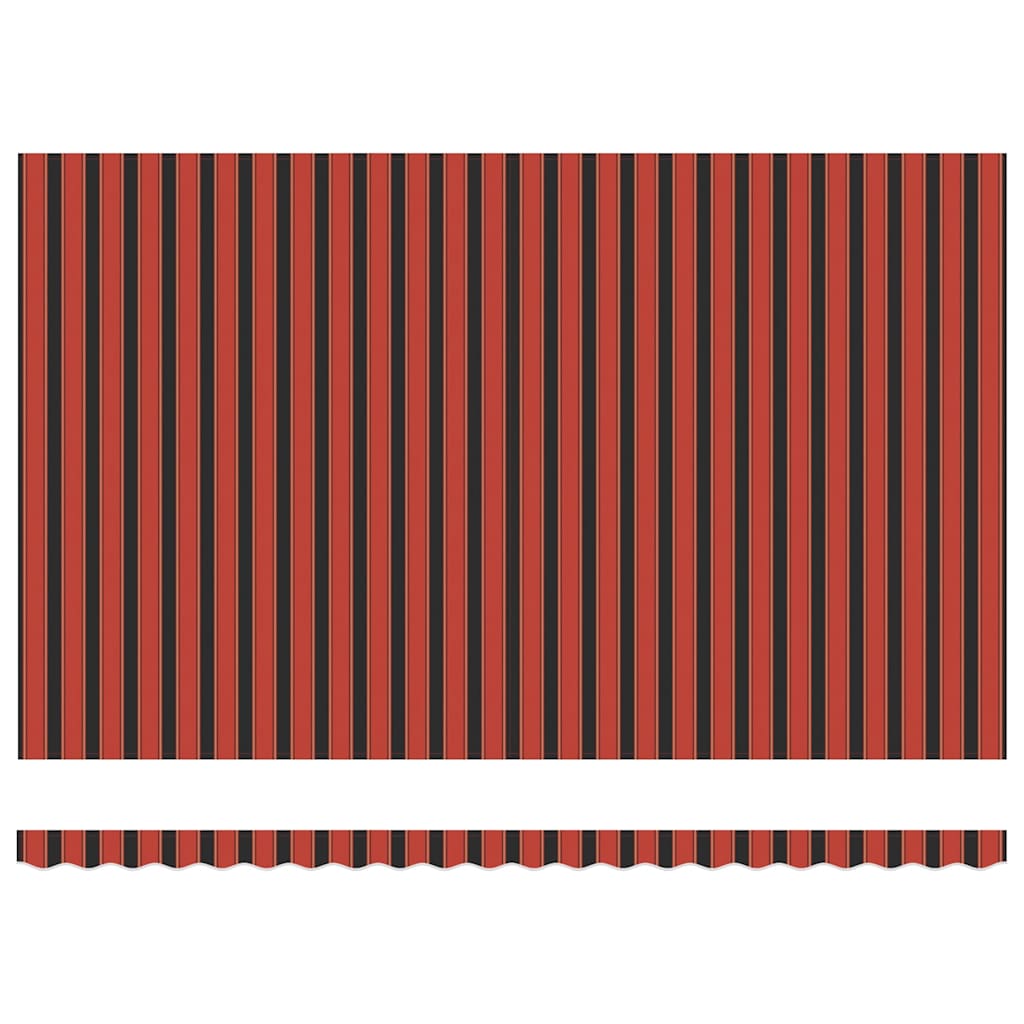 Markise Manuell Einziehbar mit LED 300x250 cm Blau und Weiß