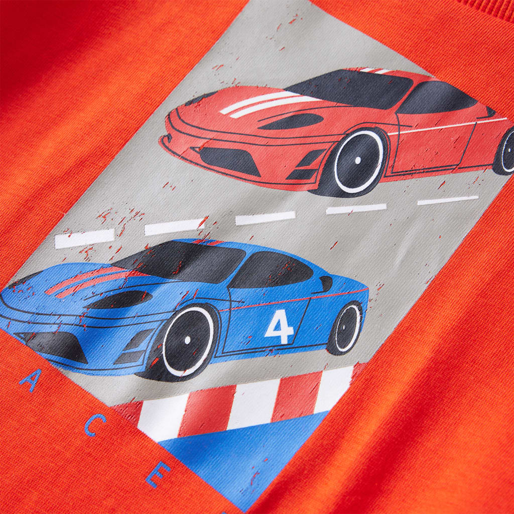 Kinder-Langarmshirt Hellorange 128