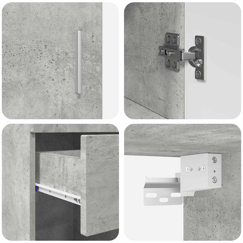 Badezimmermöbel-Set TULUM 2 pcs Weiß 60 x 34 x 63 cm