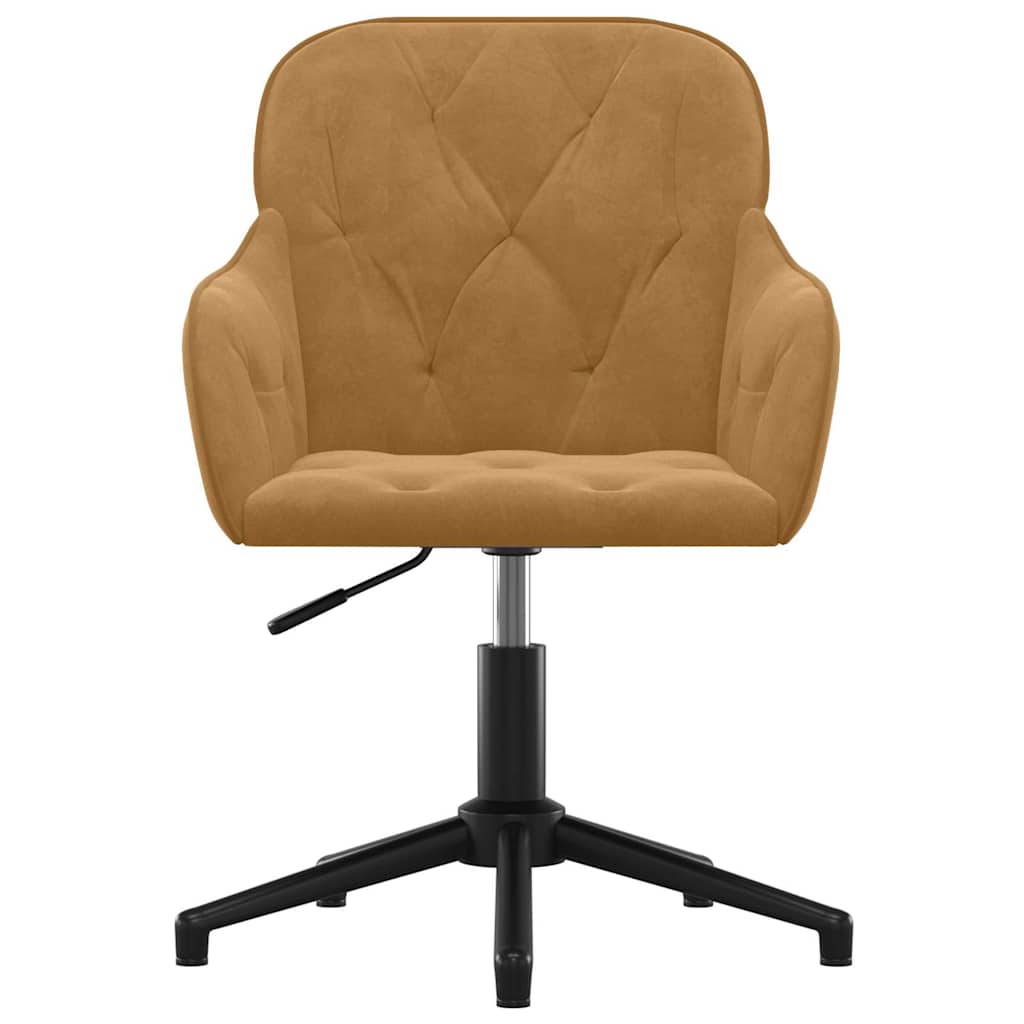 Bürostuhl Drehbar Blau Samt