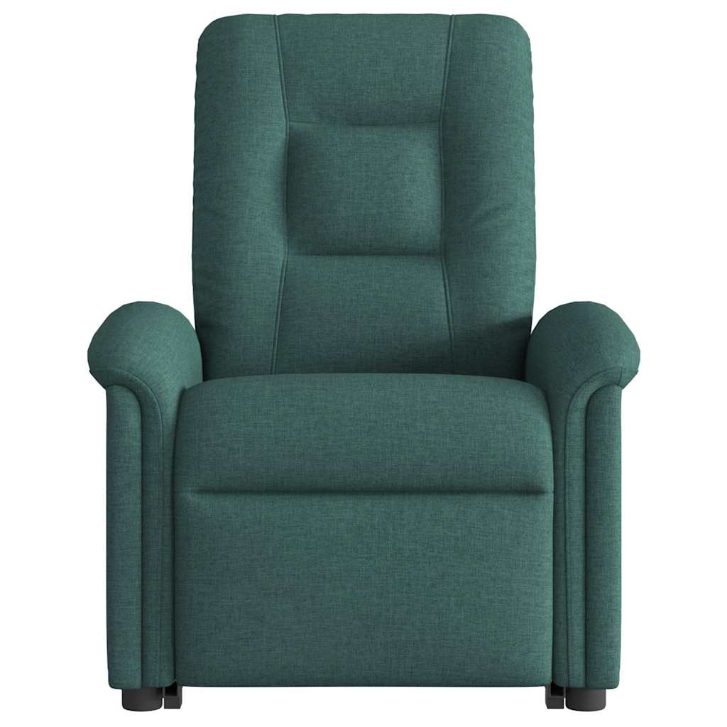 Massagesessel mit Aufstehhilfe Hellgrau Stoff