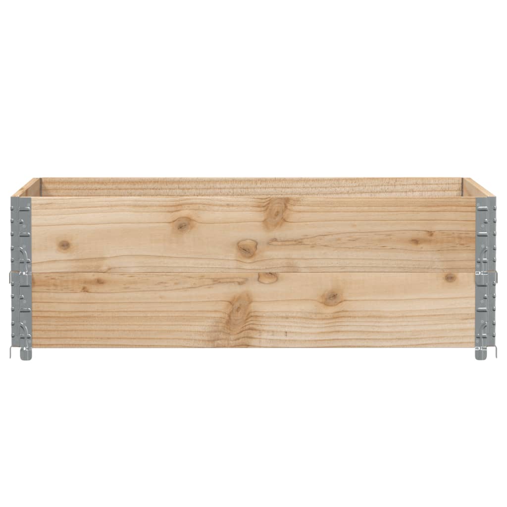 Pflanzkasten Grau 150x100 cm Massivholz Kiefer