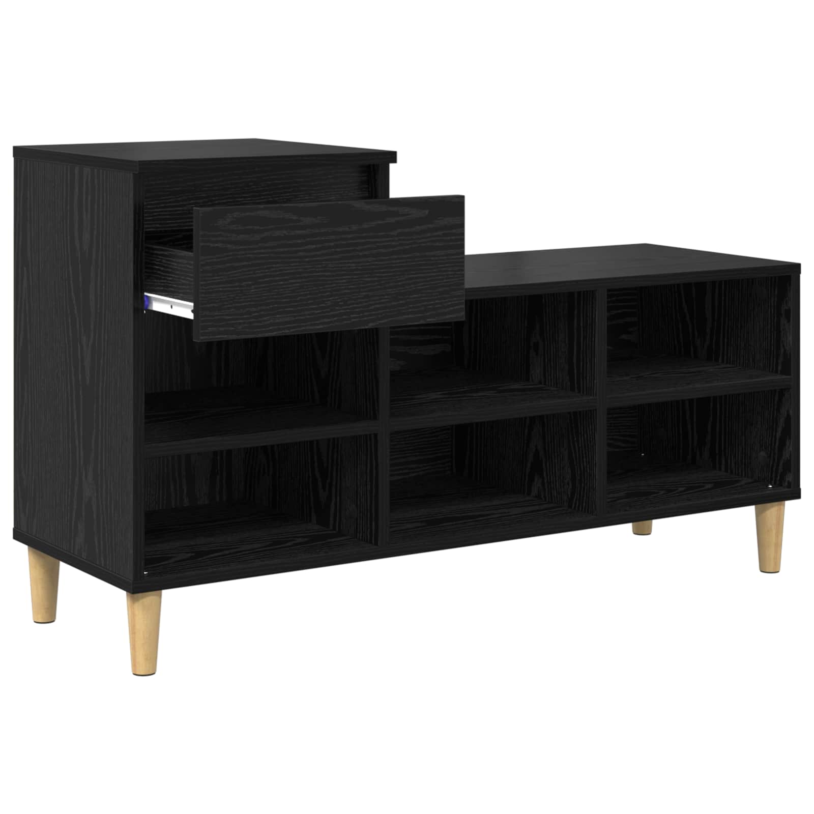 Schuhregal Weiß 102x36x60 cm Holzwerkstoff