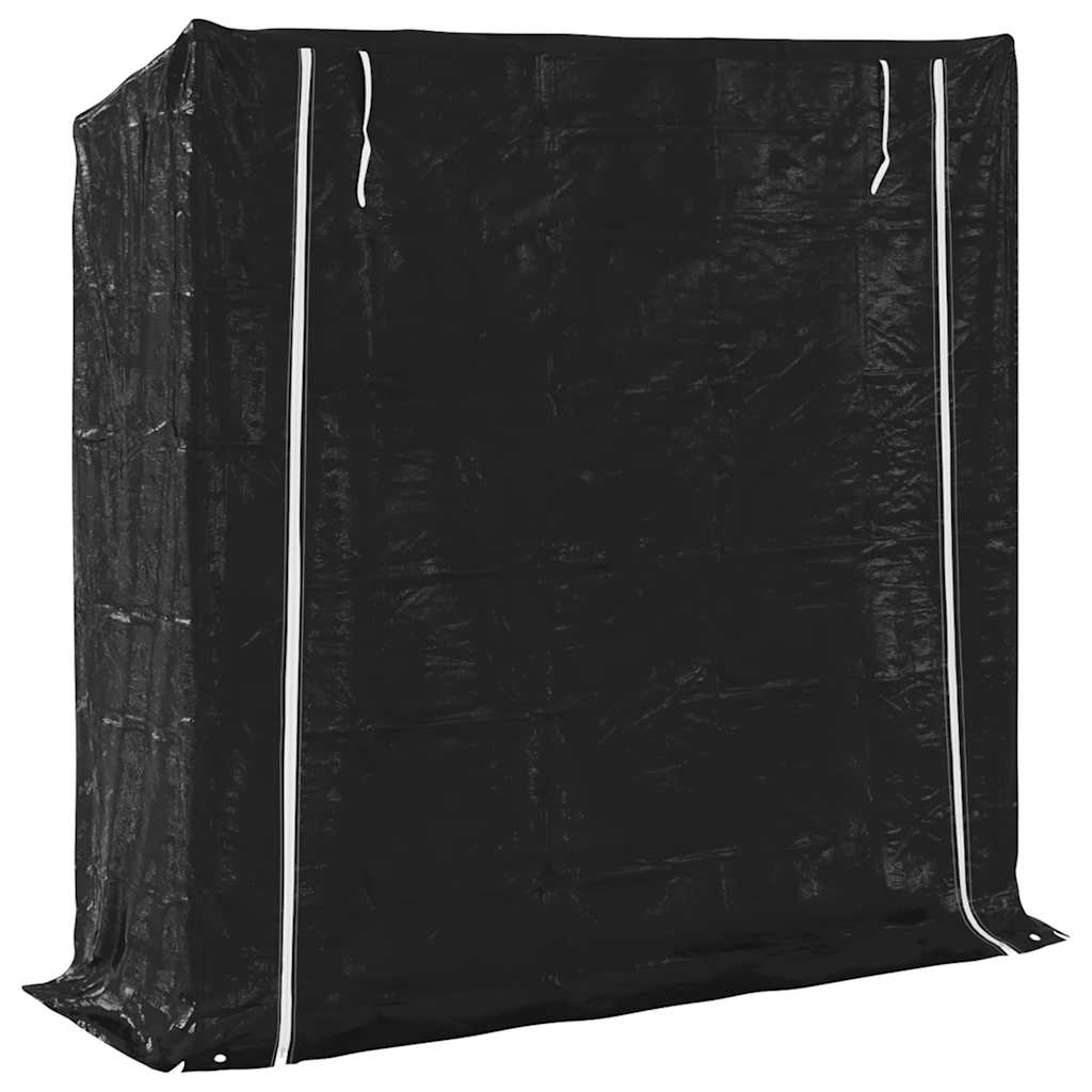 Brennholzregal mit Regenschutz 100,5x40,5x110,5 cm