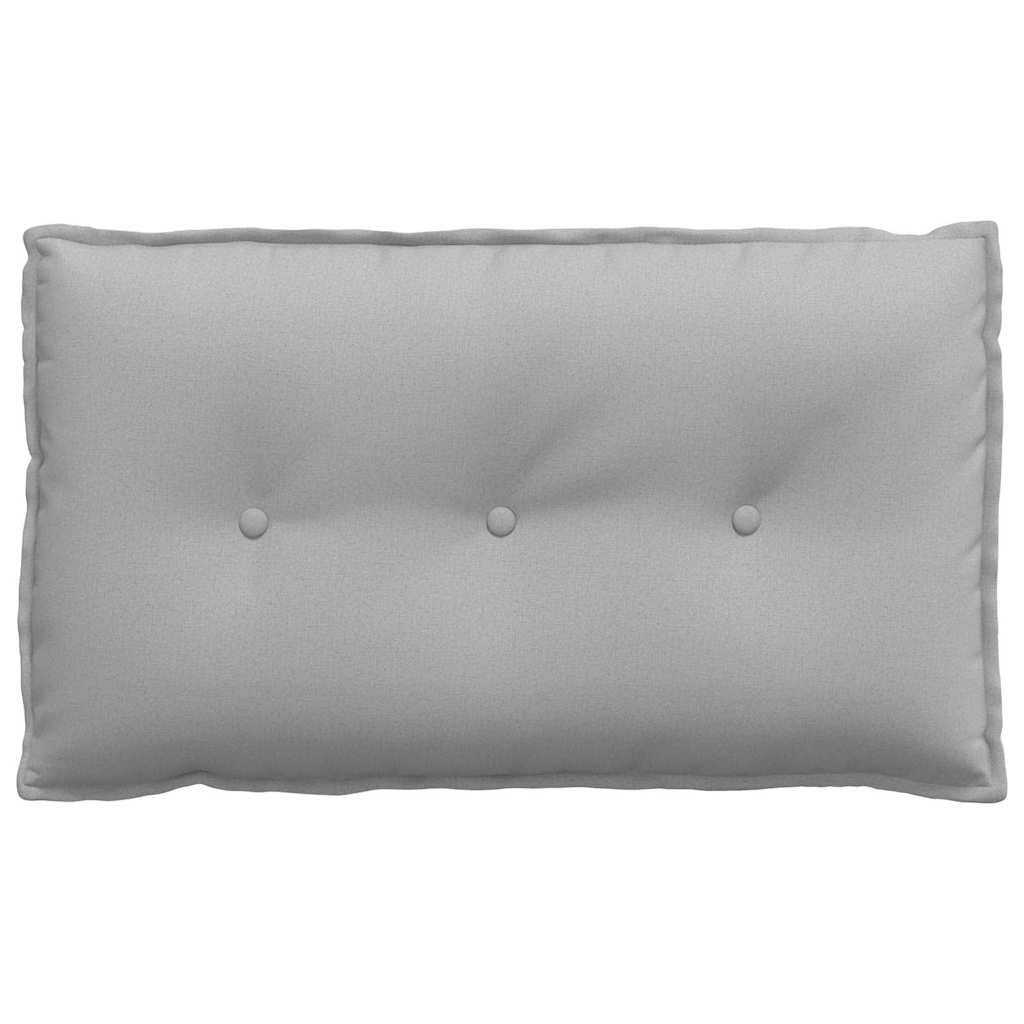Rückenkissen Hellgrau 50 x 19 x 45 cm Stoff