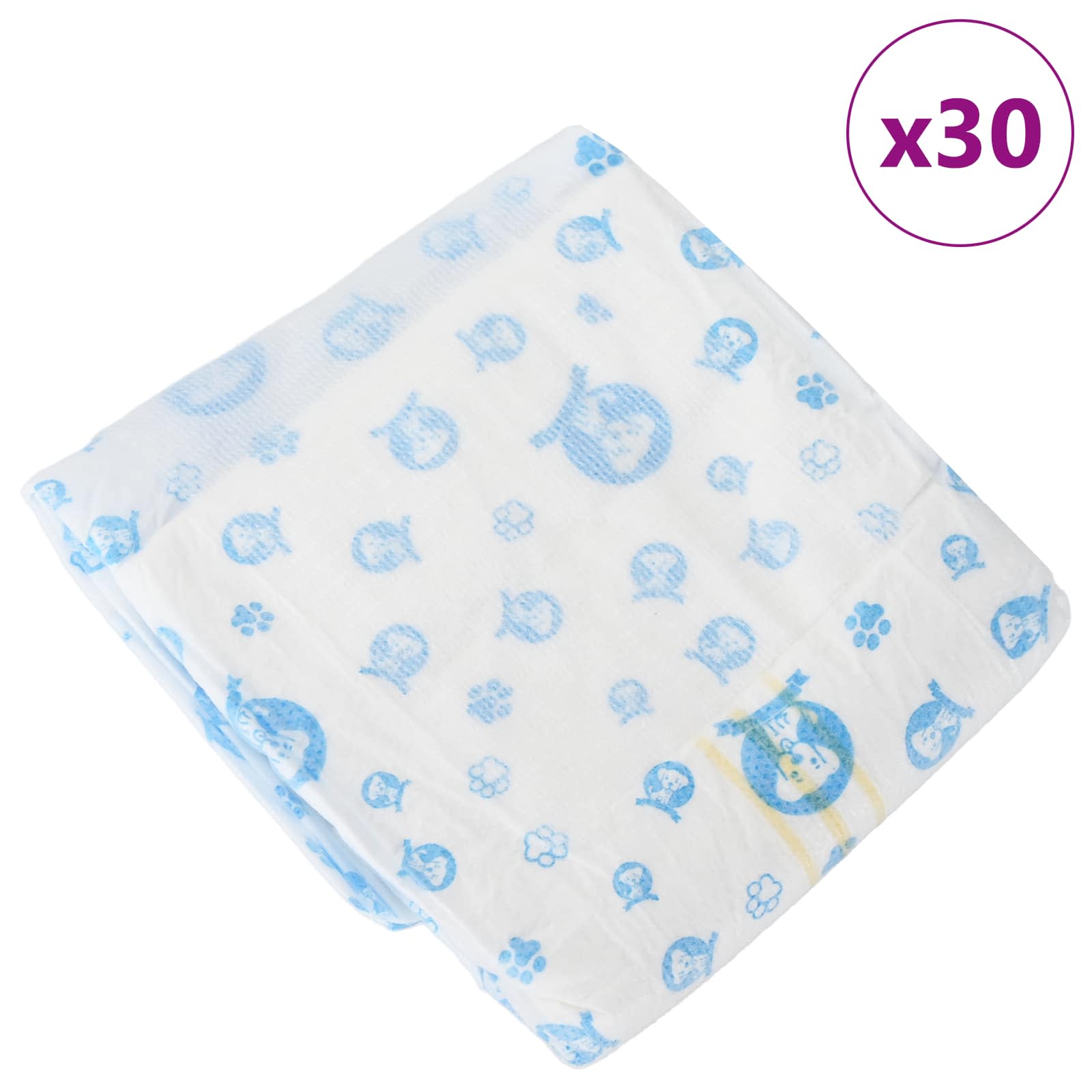 Einweg-Hundewindel für Rüden 30 pcs Weiß XS