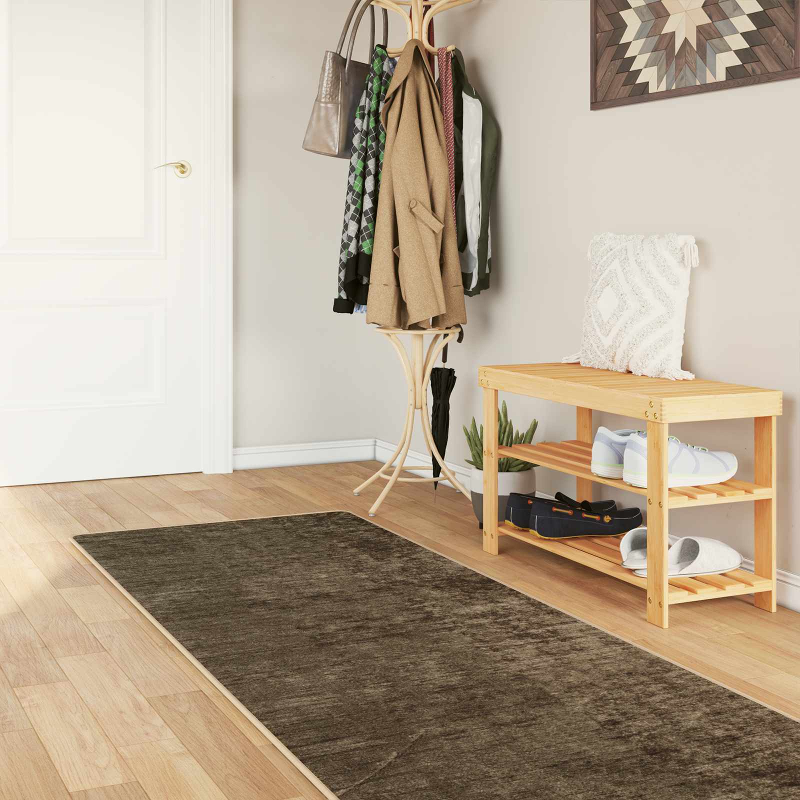 Teppich Waschbar Mehrfarbig 160x230 cm