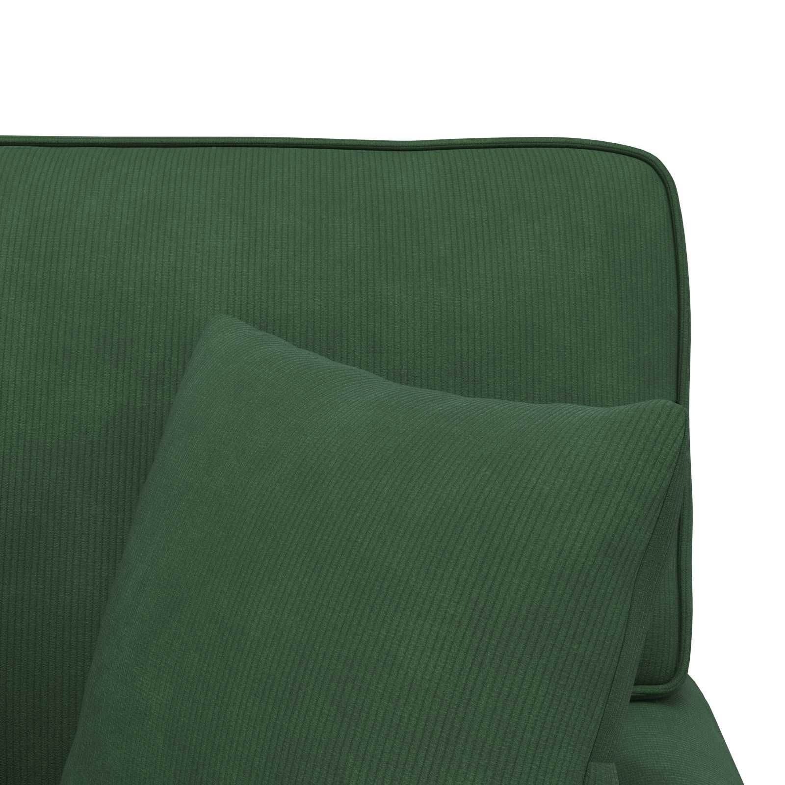 Chaise Lounge mit Rock mit Kissen 3 pcs Hellgrau Cordstoff