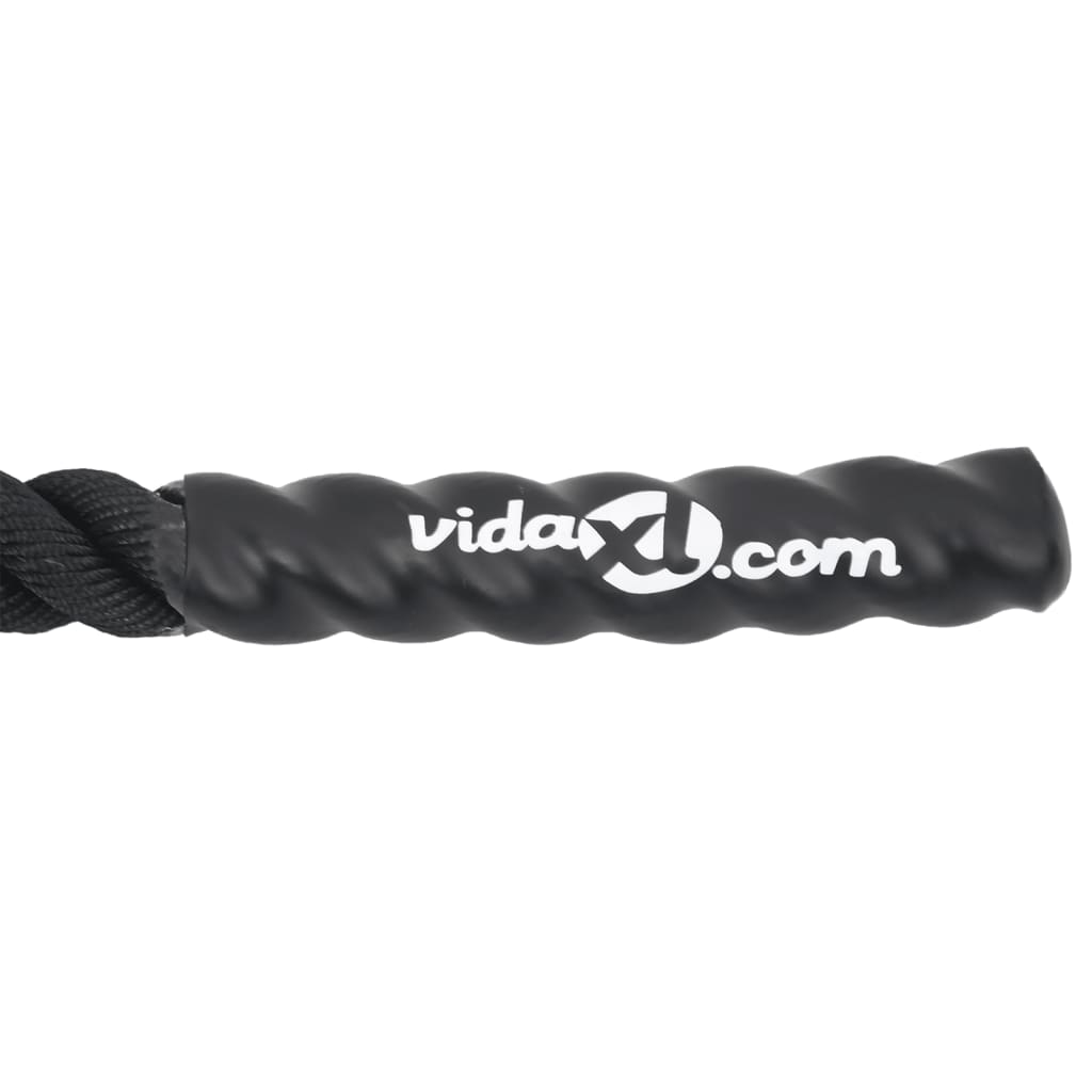 Battle Rope Schwarz 6 m 4,5 kg Polyester