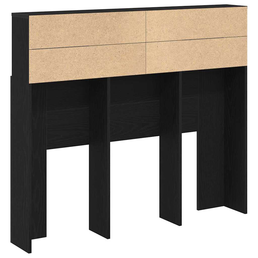 Bett-Kopfteil mit Ablagen Weiß 100x19x103,5 cm