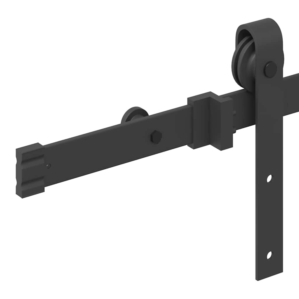 Schiebetürbeschlag-Set SKIEN 183 cm Stahl Schwarz